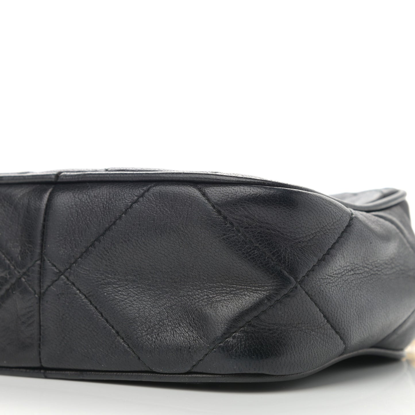 Lambskin CC Tassel Camera Case Black