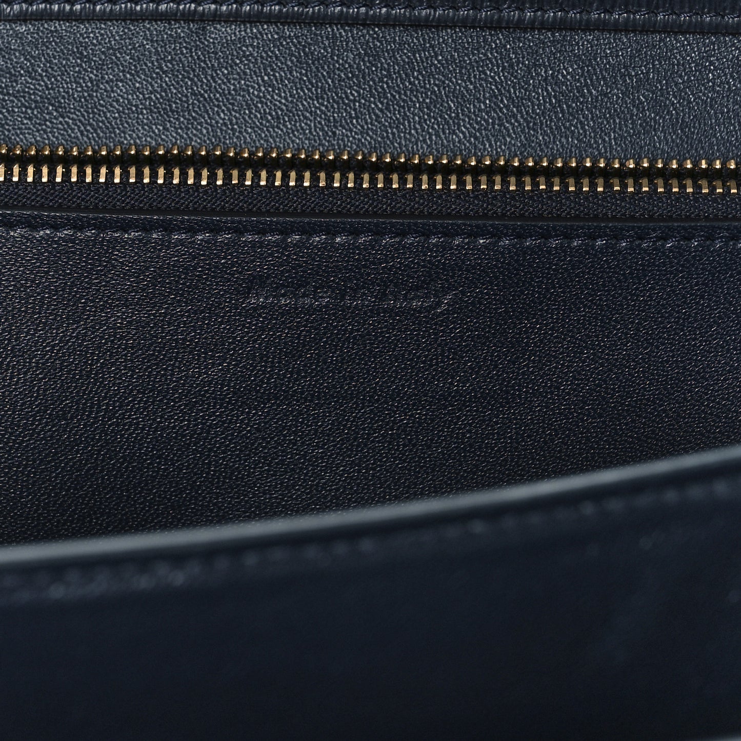 Liege Calfskin Medium Classic Box Flap Bag Dark Blue