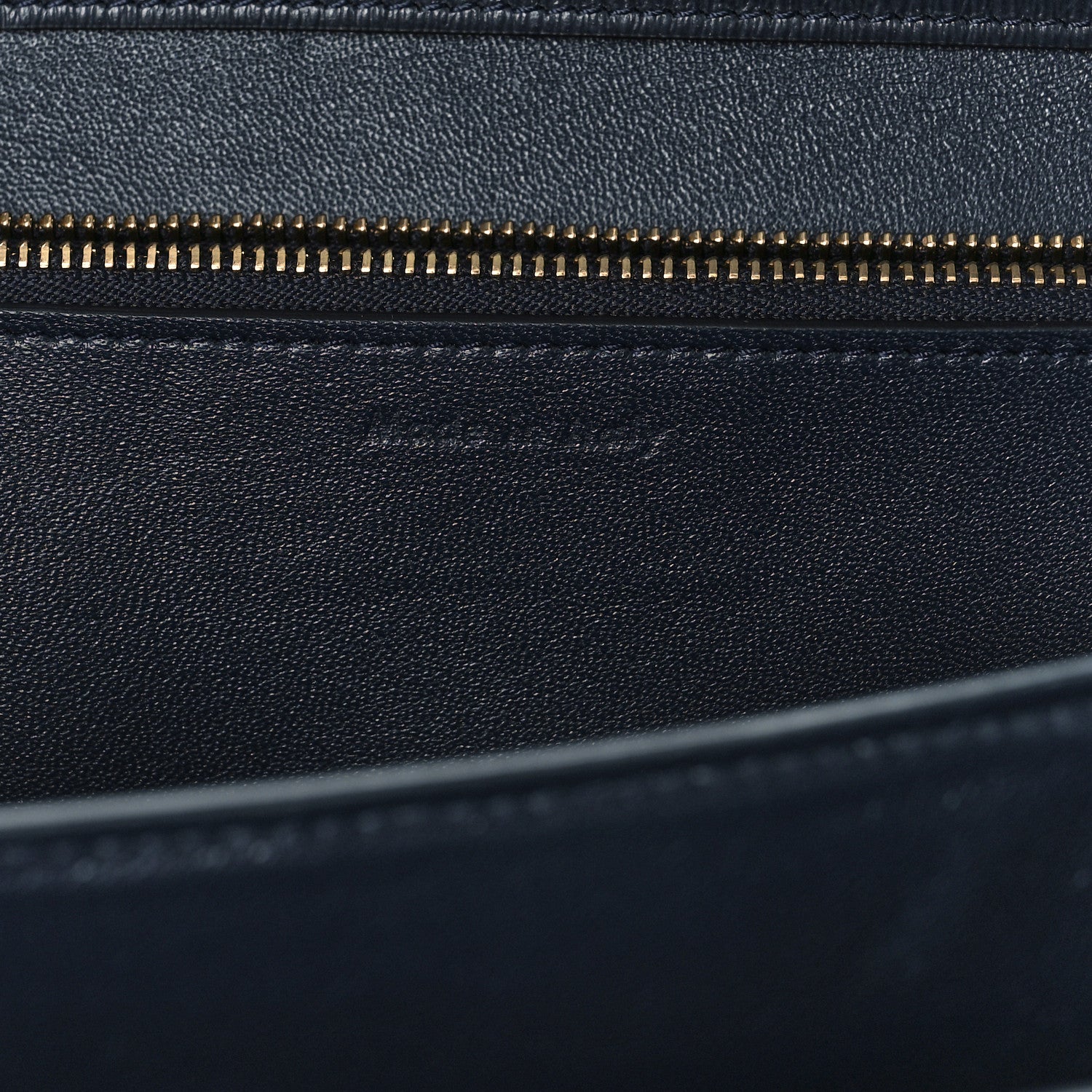 Celine Liege Calfskin Medium Classic Box Flap Bag Dark Blue 6 of 9