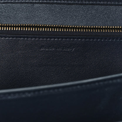 Celine Liege Calfskin Medium Classic Box Flap Bag Dark Blue 6 of 9