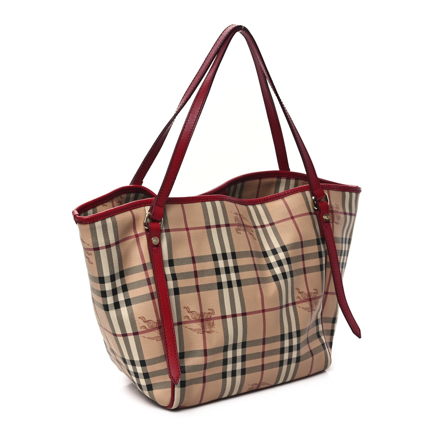 Haymarket Check Small Canterbury Tote Military Red