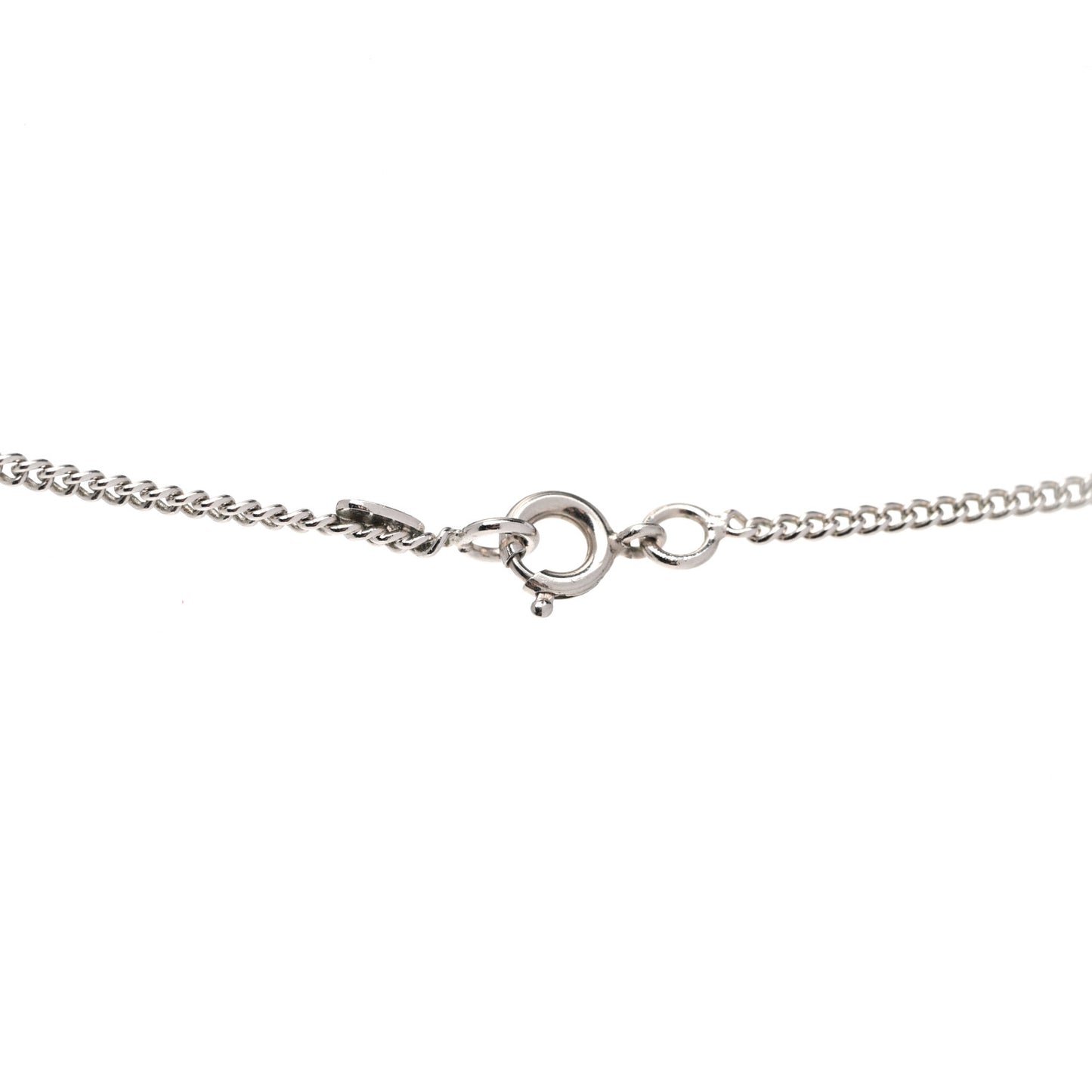 Crystal Timeless CC Necklace Silver