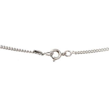 Chanel Crystal Timeless CC Necklace Silver 4 of 6
