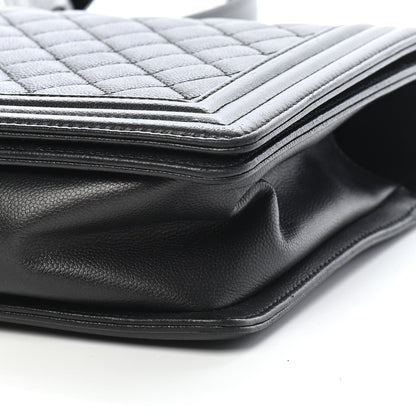 Chanel Caviar Quilted New Medium Boy Flap So Black 9 of 9