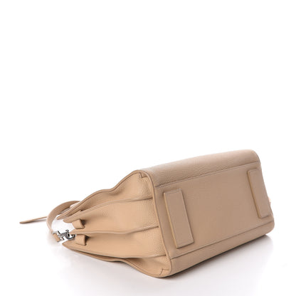 Saint Laurent Grained Calfskin Small Supple Sac De Jour Dark Beige 4 of 12