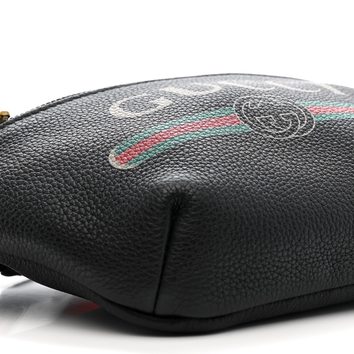 Gucci Grained Calfskin Small Logo Belt Bag Black 9 of 10