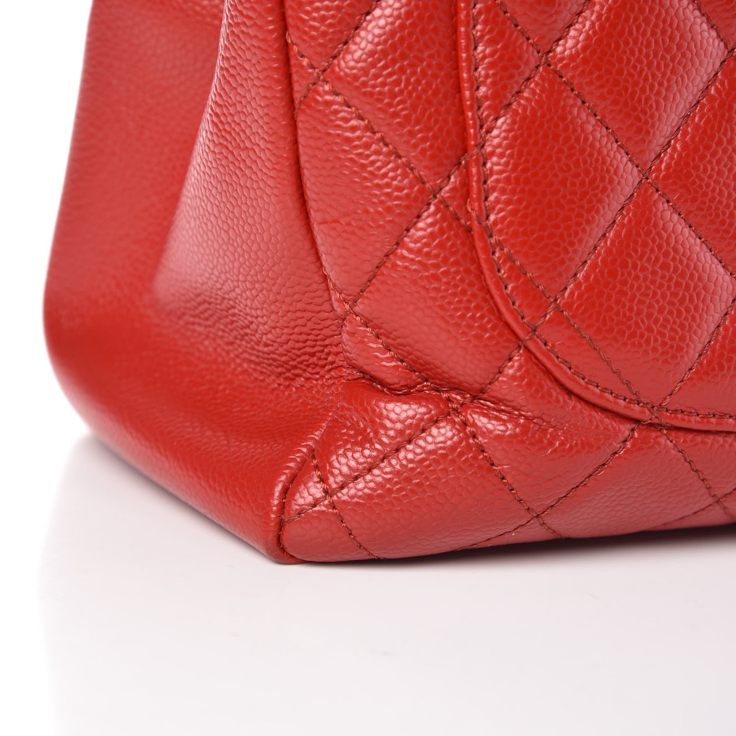 Caviar Quilted Grand Shopping Tote GST Red