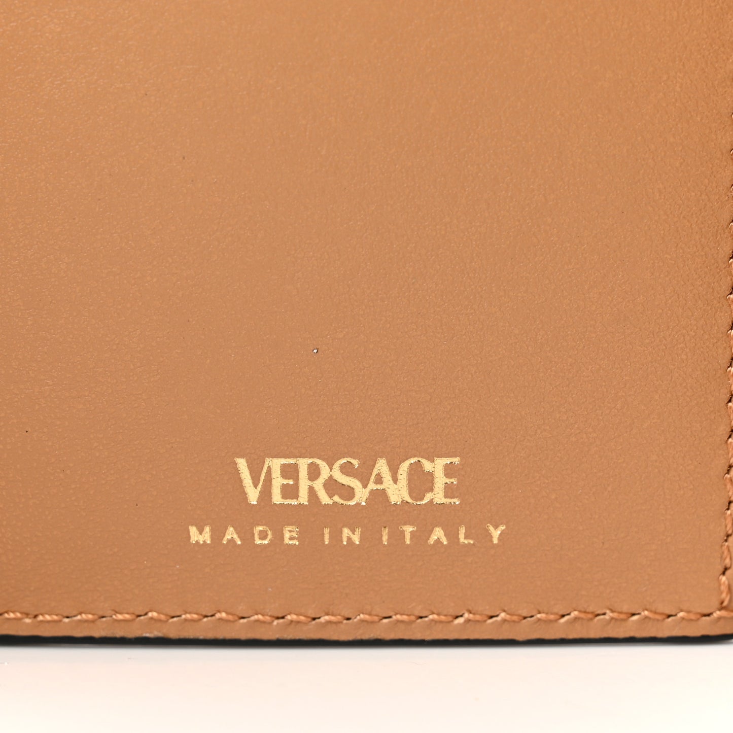 Vitello Virtus Tri-Fold Wallet Caramel