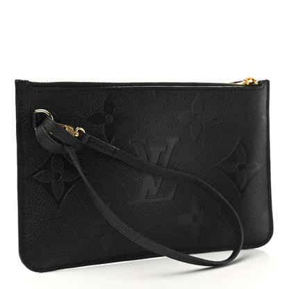 Louis Vuitton Empreinte Monogram Giant Neverfull MM Pochette Black 3 of 7