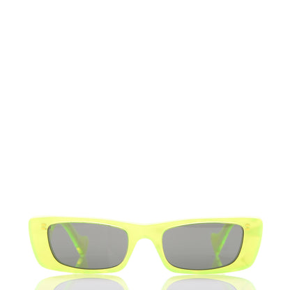 Gucci Acetate Rectangular Sunglasses GG0516S Fluorescent Yellow 4 of 6
