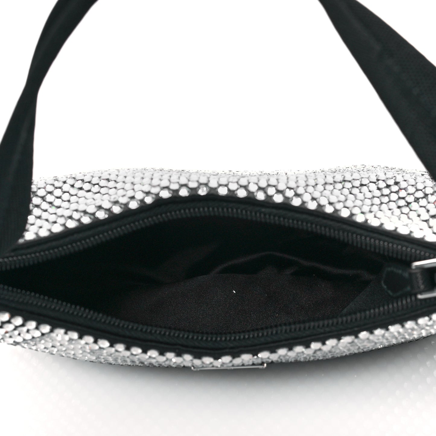 Satin Crystal Mini Re-Edition 2000 Bag Cristal