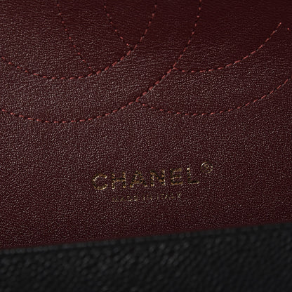 Chanel Caviar Quilted Jumbo Double Flap Black 7 of 9