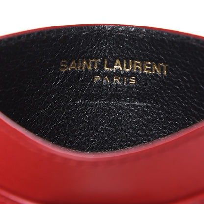Saint Laurent Calfskin Classic Y Wallet Red 5 of 6