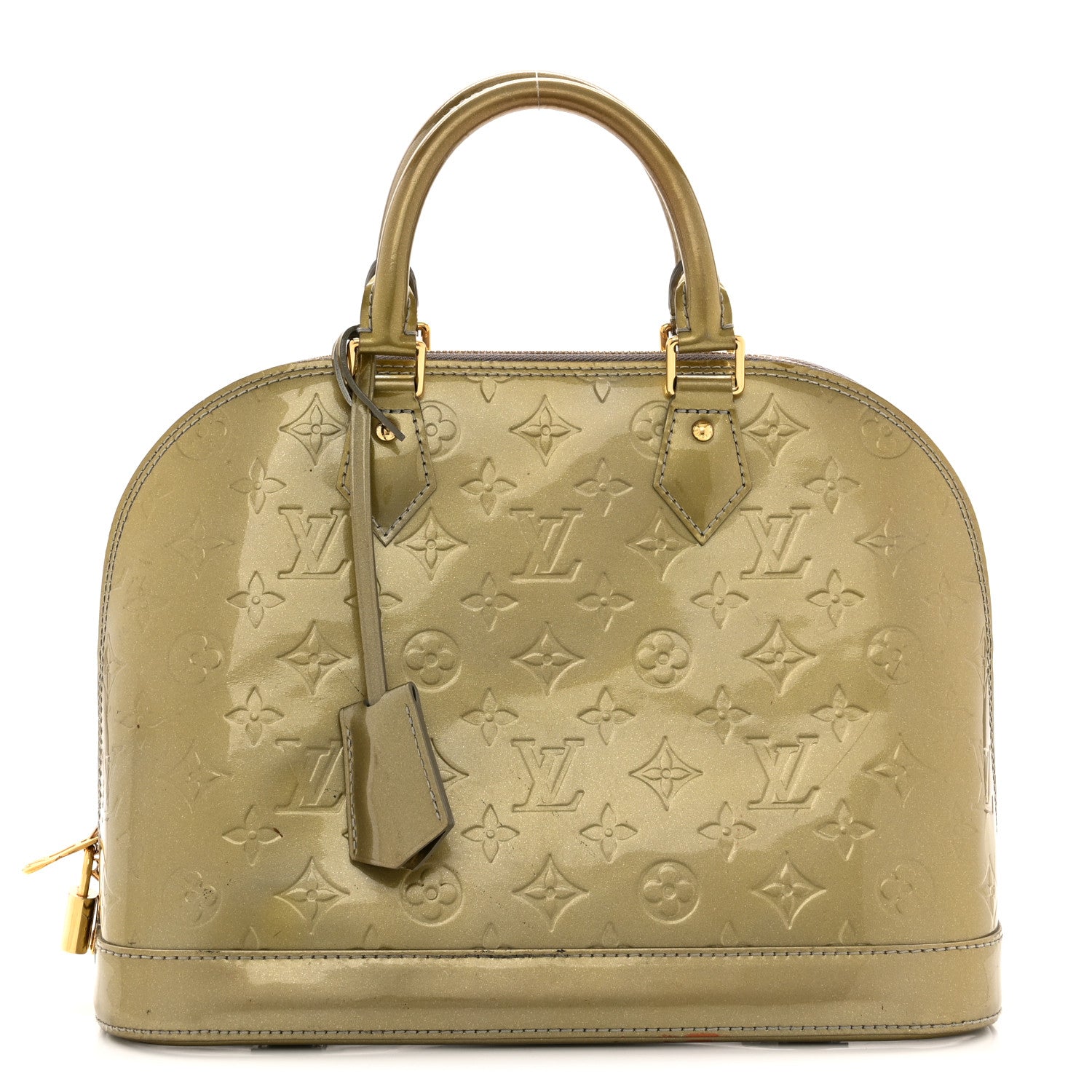 Louis Vuitton Vernis Alma MM Givre 1 of 13
