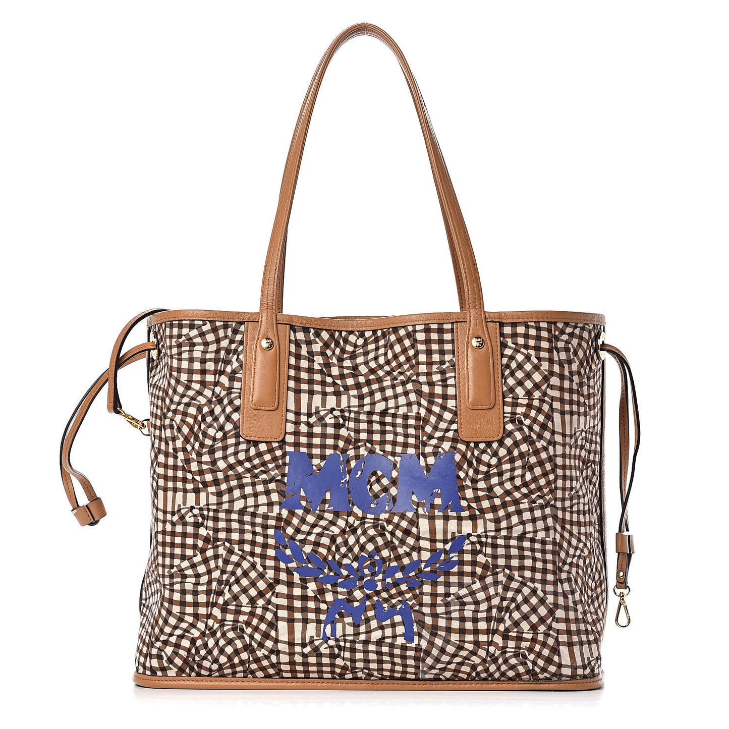 Visetos Medium Liz Reversible Shopper Tote Cognac