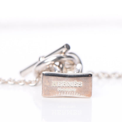 Hermes Sterling Silver Birkin Amulette Pendant Necklace 5 of 6