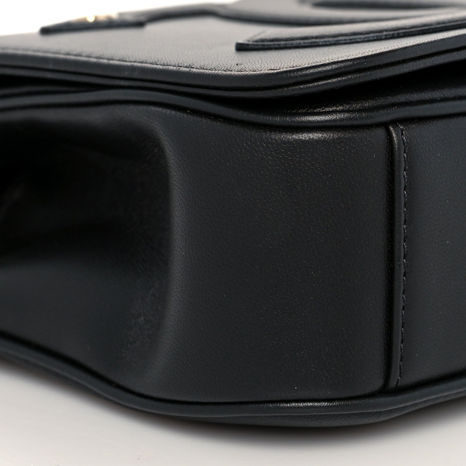 Chanel Lambskin CC Mania Flap Bag Black 9 of 10
