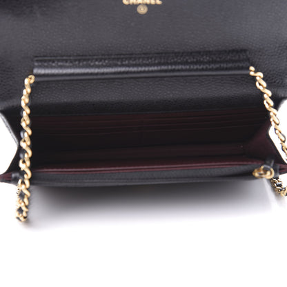 Chanel Caviar Quilted Wallet On Chain WOC Black 5 of 11