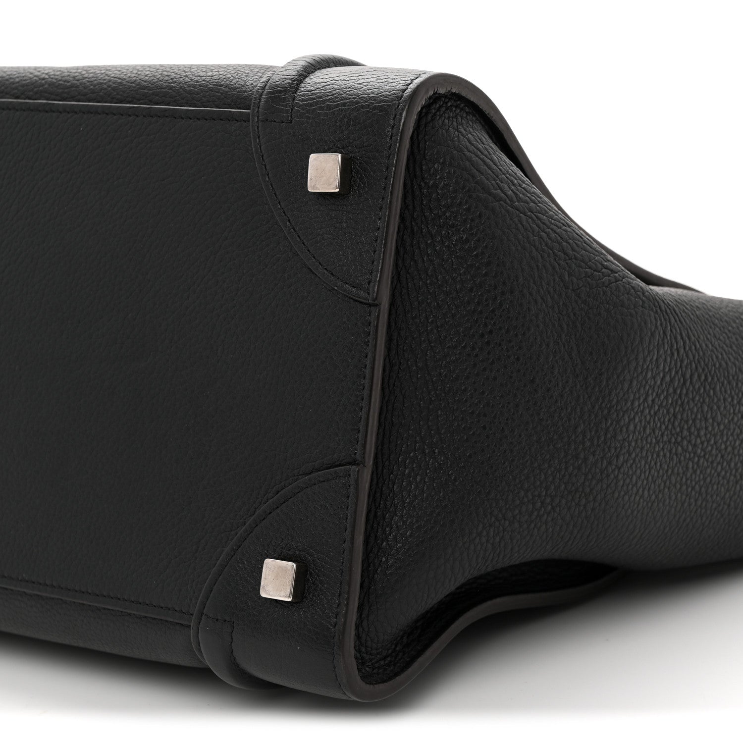 Celine Drummed Calfskin Mini Luggage Black 9 of 9