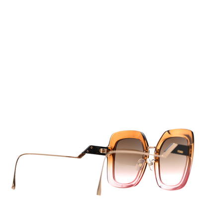 Fendi Square Sunglasses FF 0317/S Gold 3 of 7