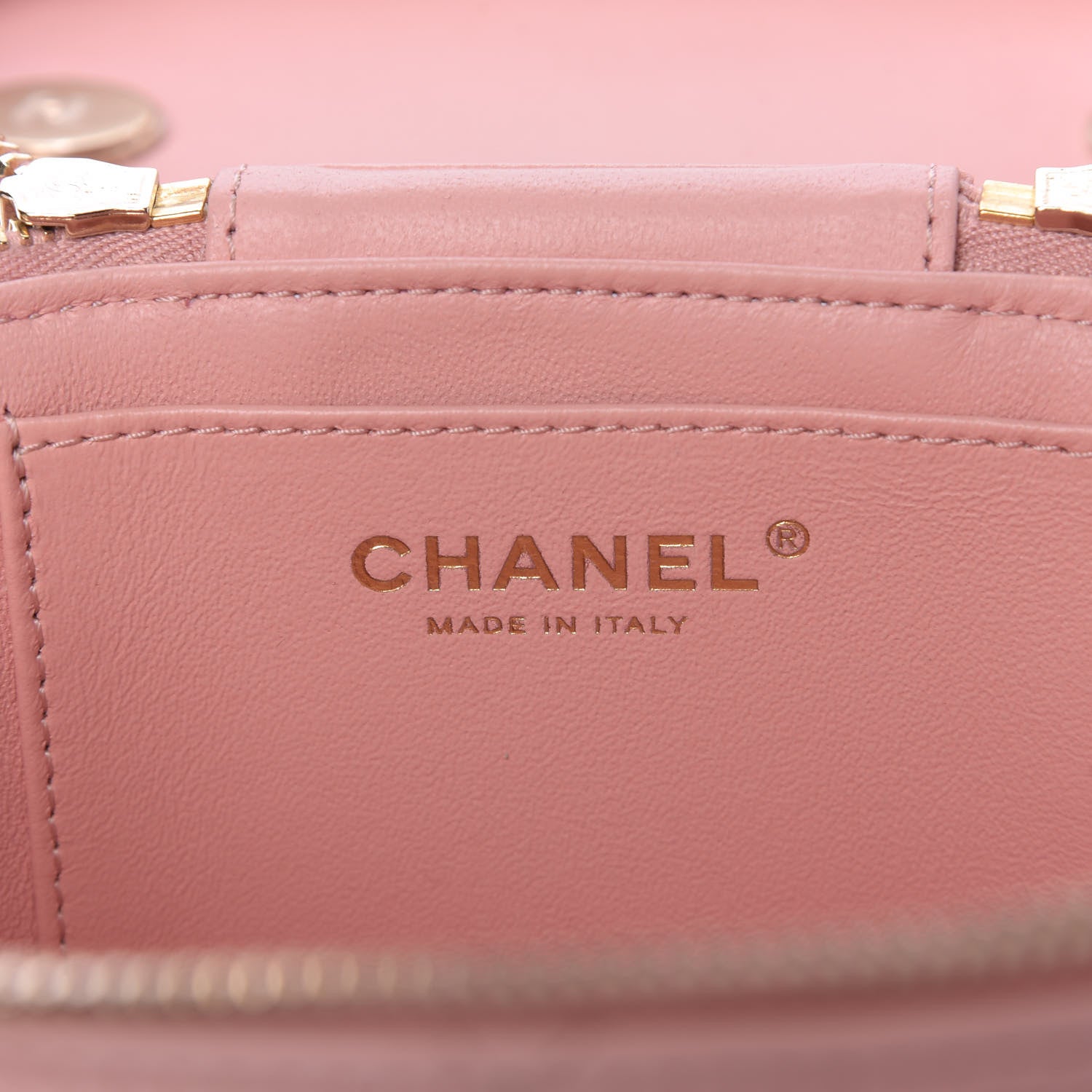 Chanel Lambskin Quilted Trendy Vanity Case Pink 8 of 10
