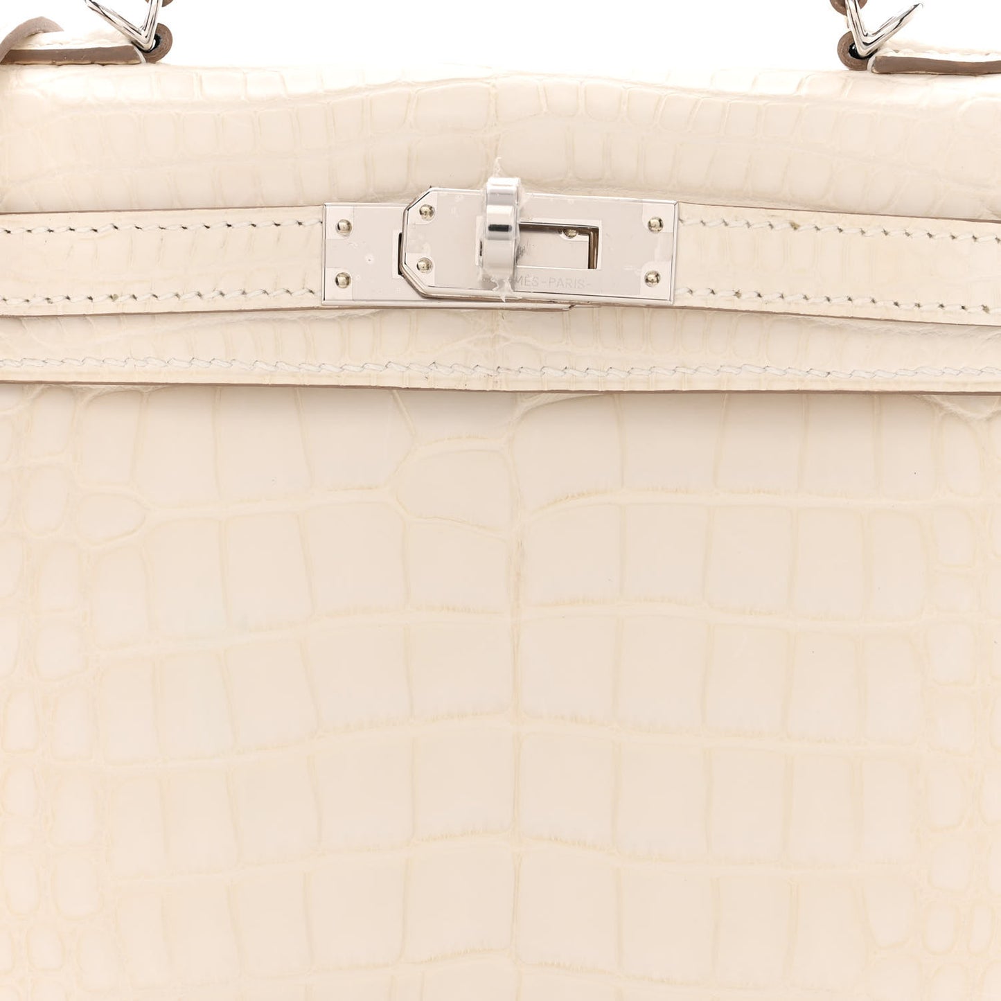Matte Alligator Mini Kelly Sellier 20 Beton