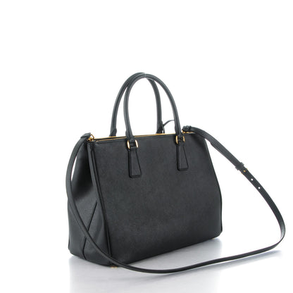 Prada Saffiano Medium Galleria Double Zip Tote Black 3 of 8
