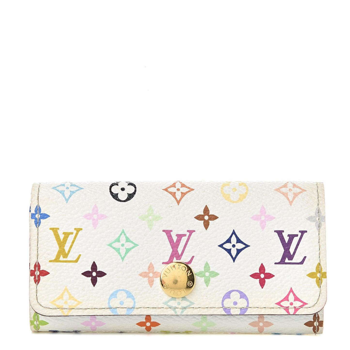 Monogram Multicolor Multicles 4 Key Holder White Raisin