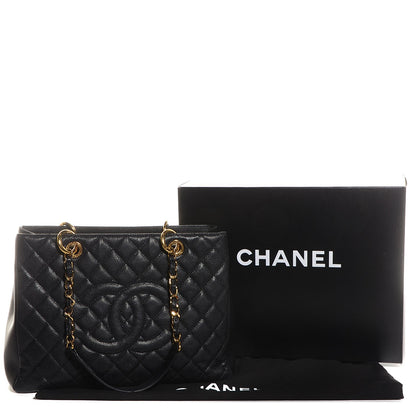 Chanel Caviar Quilted Grand Shopping Tote GST Black 5 of 8