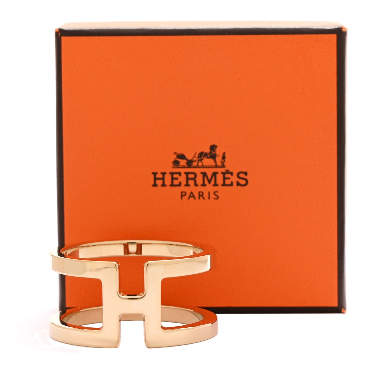 Permabrass H En Rond Scarf Ring Gold