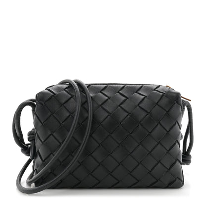 Bottega Veneta Nappa Intrecciato Mini Loop Camera Bag Black 1 of 10