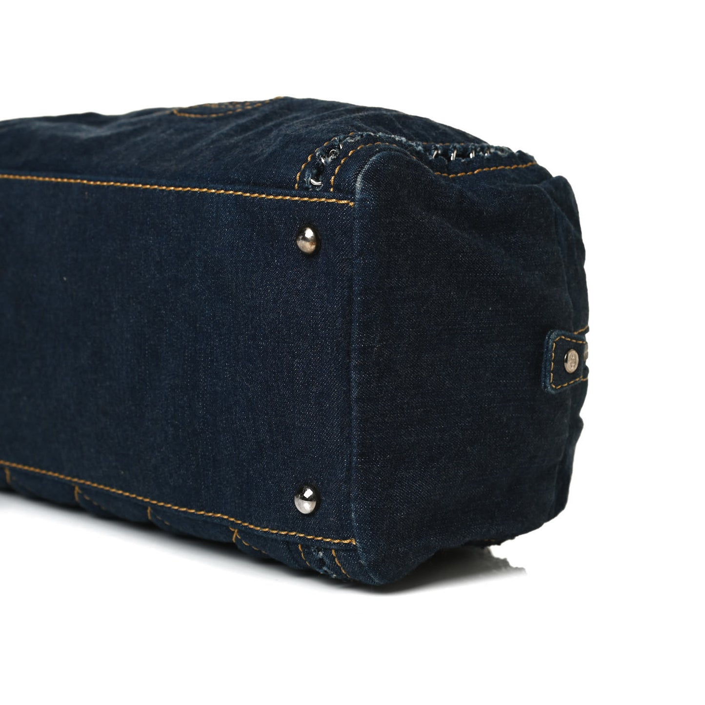 Denim Luxe Ligne Medium Bowler Blue