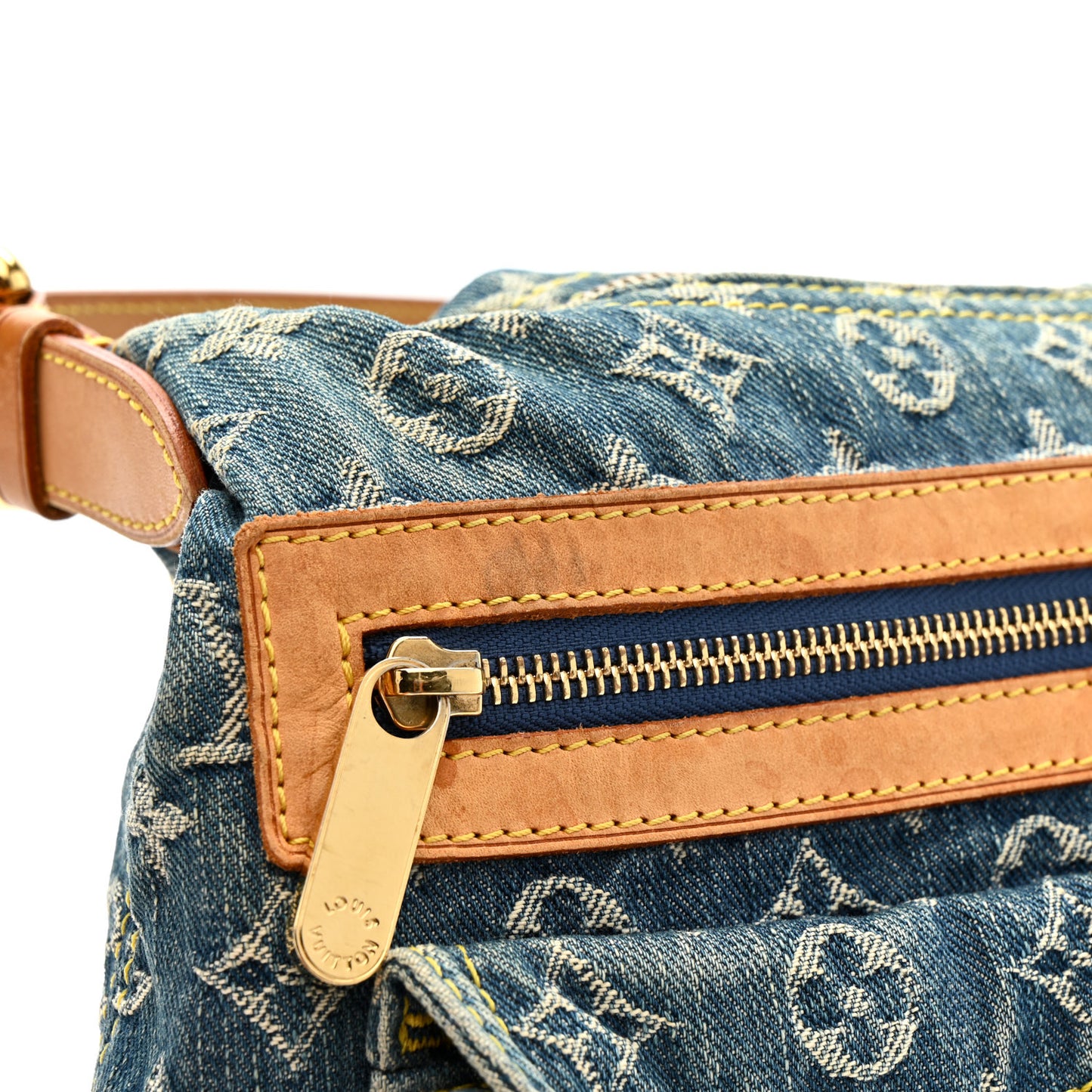 Monogram Denim Baggy PM Blue