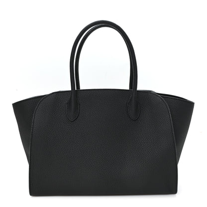 The Row Grained Calfskin Marlo 12 Tote Bag Black 1 of 12