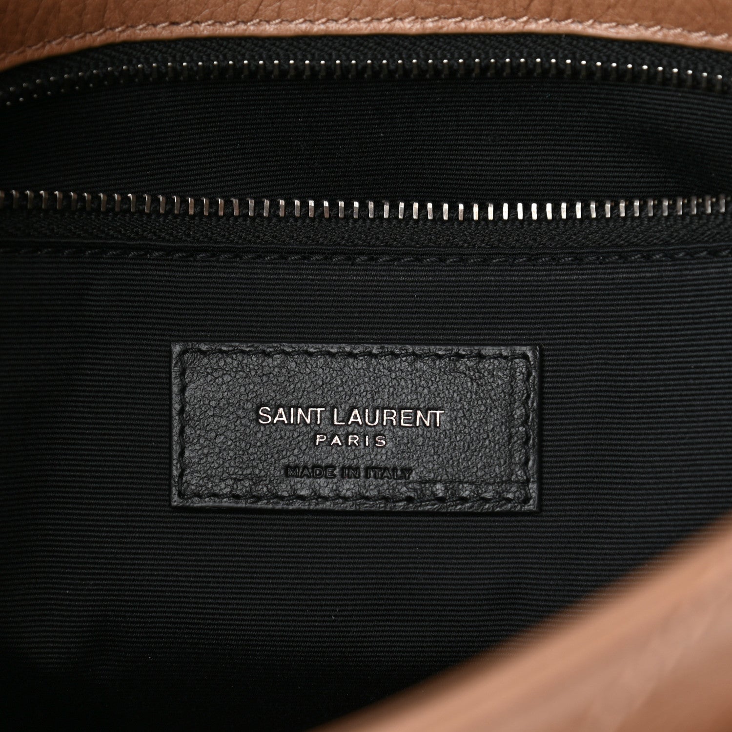 Saint Laurent Crinkled Calfskin Matelasse Monogram Medium Niki Chain Satchel Dark Toffee 6 of 10