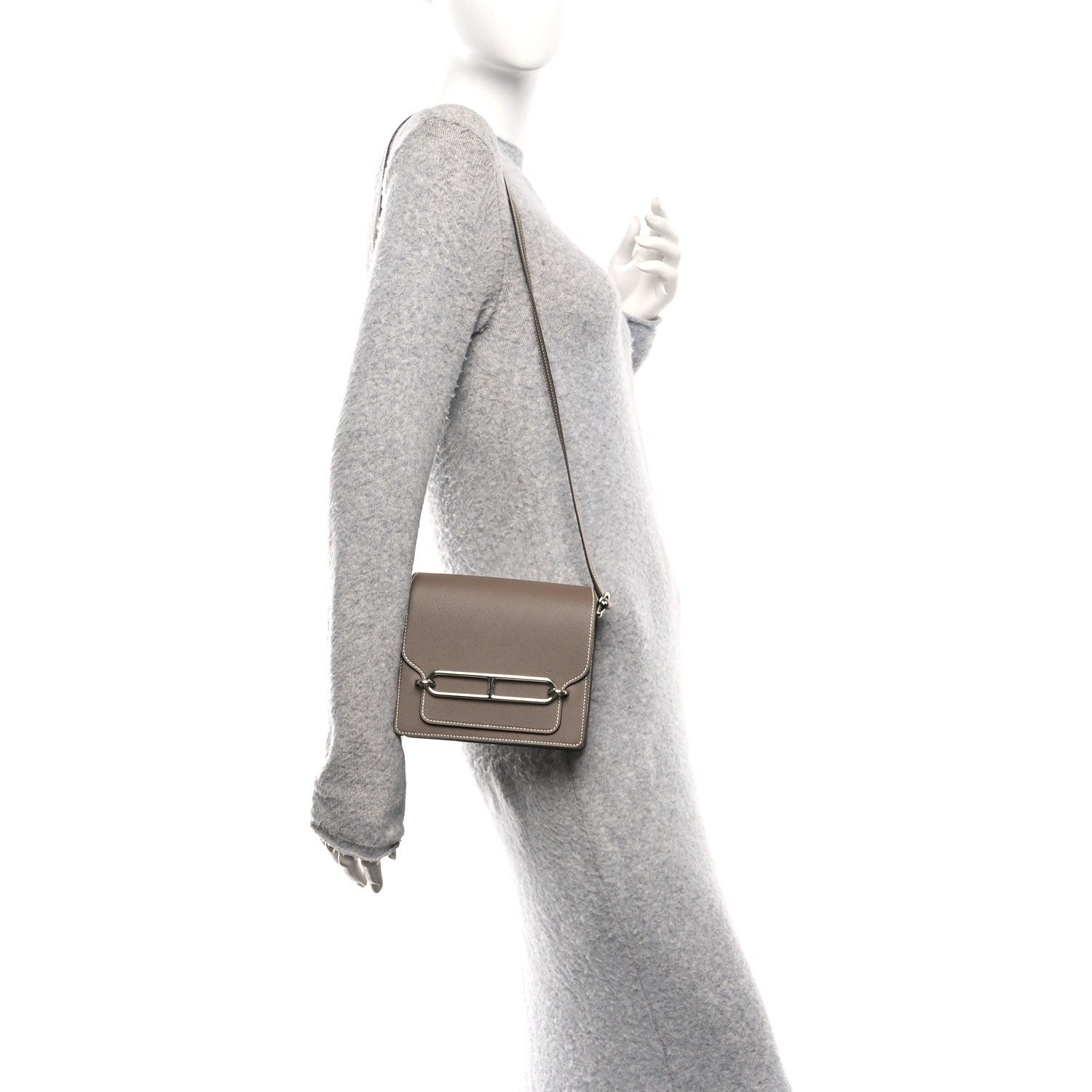 Hermes Evercolor Mini Sac Roulis Etoupe 2 of 10