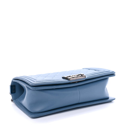 Chanel Lambskin Quilted Medium Boy Flap Light Blue 3 of 8