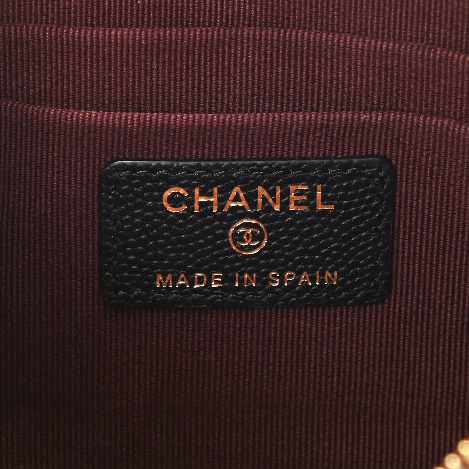 Chanel Caviar Quilted Cosmetic Case Black 6 of 7