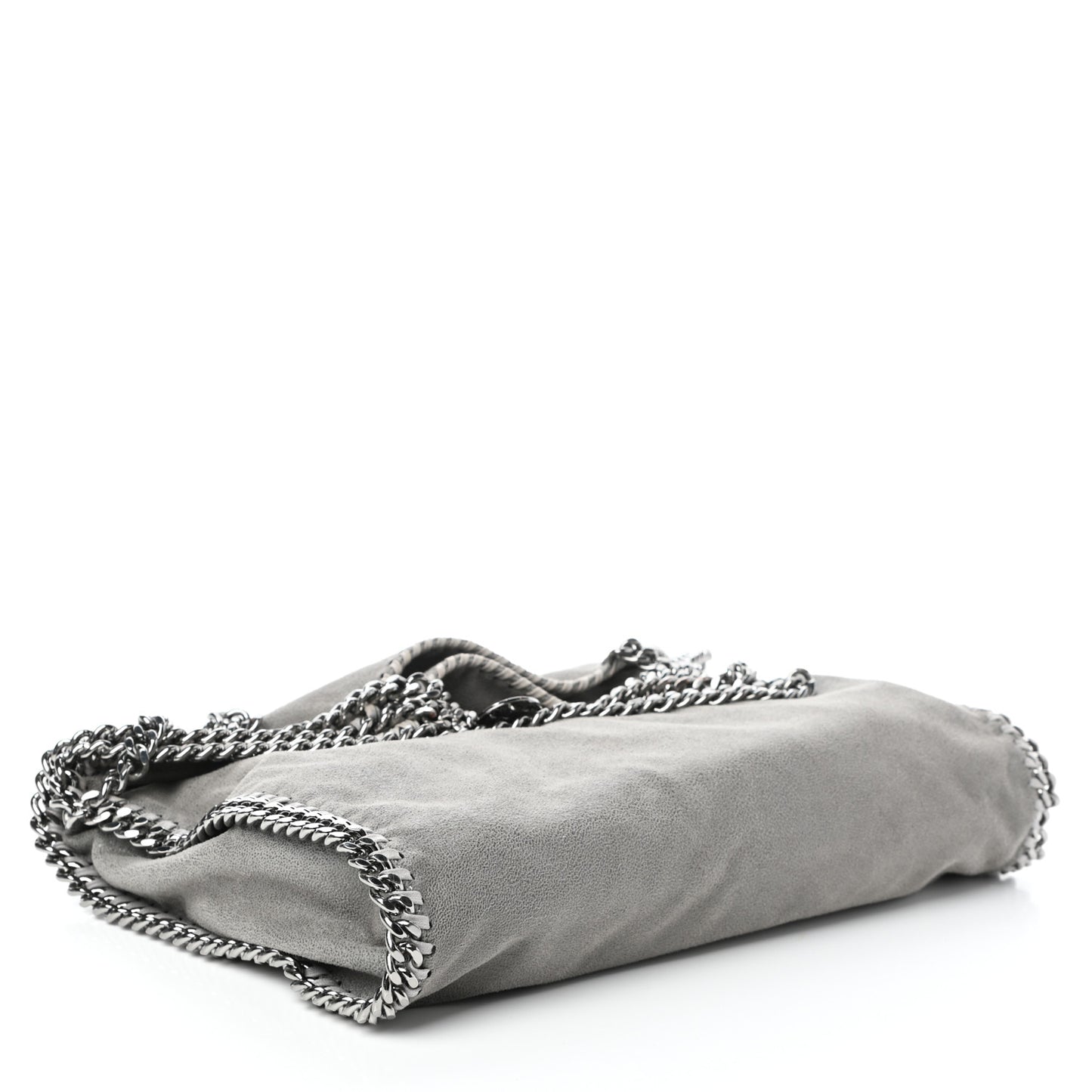 Shaggy Deer Falabella Fold Over Tote Grey