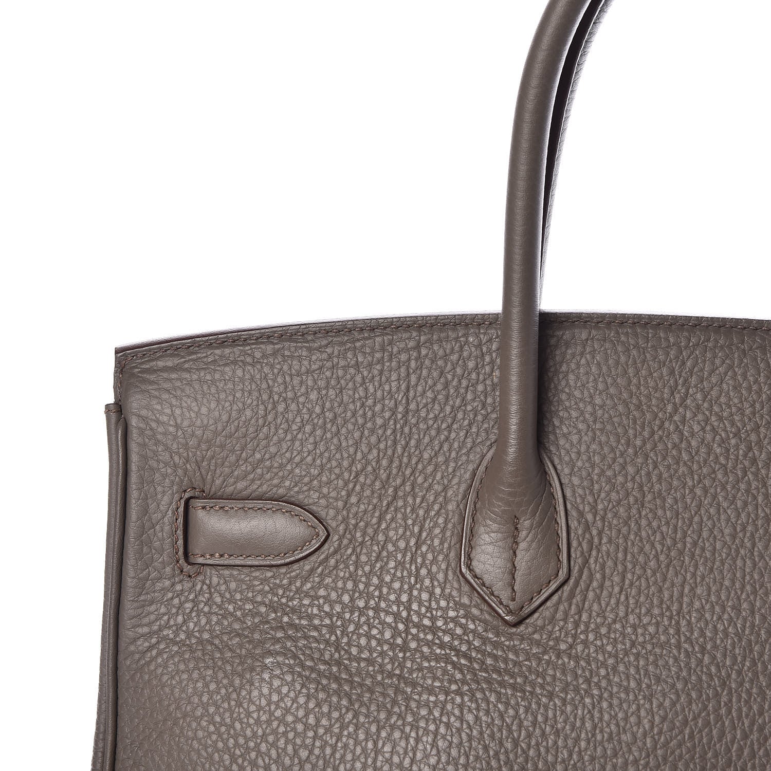 Hermes Taurillon Clemence Birkin 35 Taupe 29 of 33