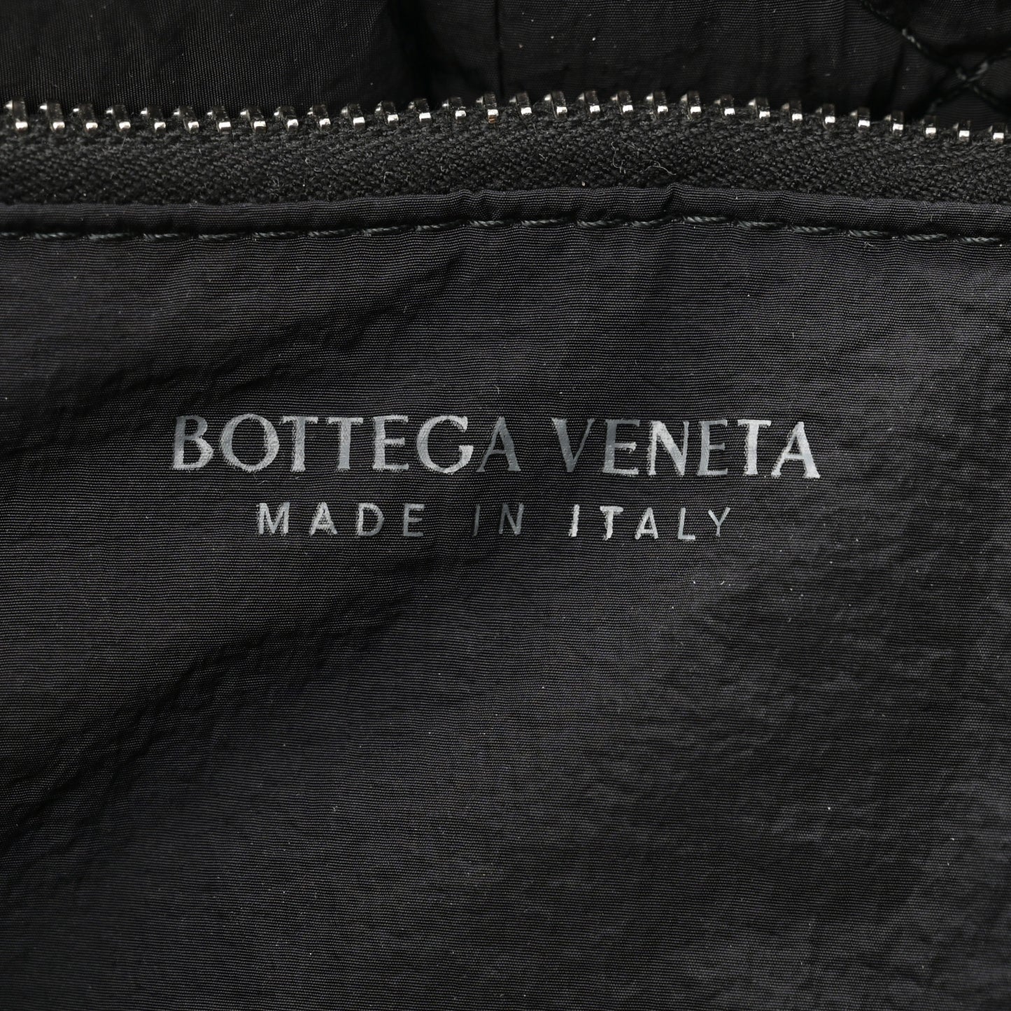 Nylon Intrecciato Padded Tech Cassette Bag Black