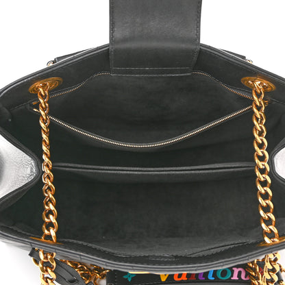 Louis Vuitton Calfskin New Wave Chain Tote Black 5 of 9