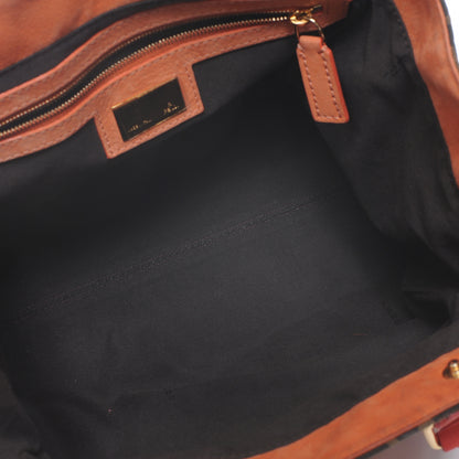 Fendi Zucca Grommet Bag De Jour Tobacco Red 5 of 7