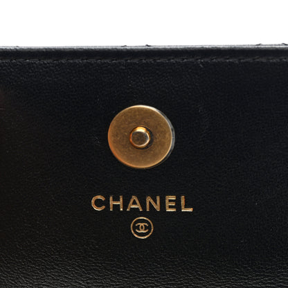 Chanel Lambskin Quilted Pearl Crush Flap With Chain Black 6 of 11
