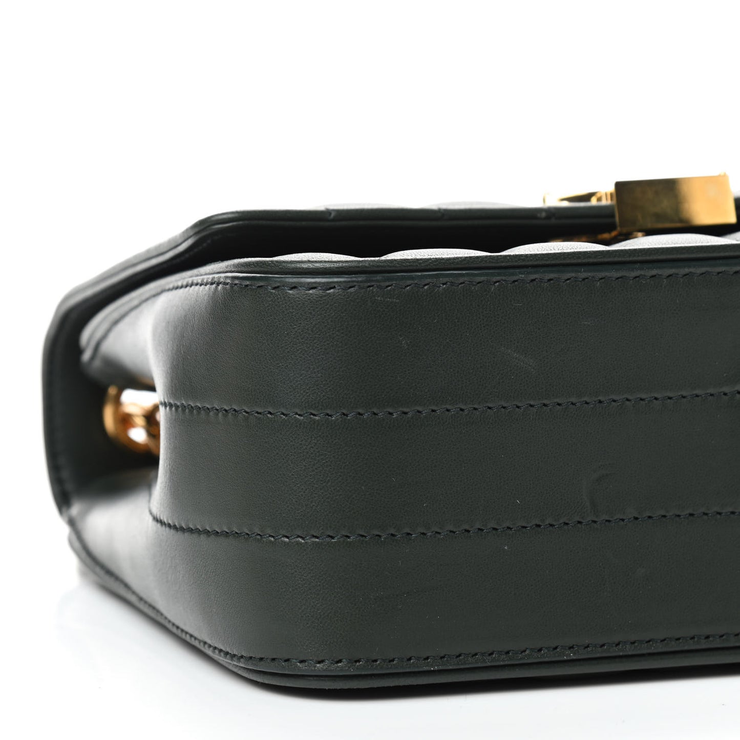 Lambskin Matelasse Monogram Medium Vicky Chain Bag Algae