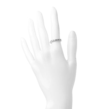 Tiffany Platinum Diamond 3mm Half Circle Embrace Band Ring 51 5.75 2 of 5
