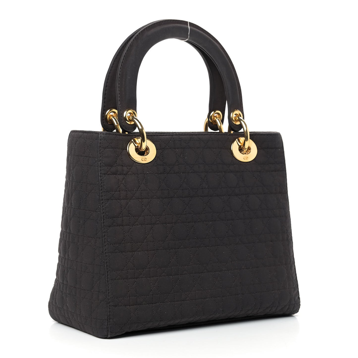 Nylon Cannage Medium Lady Dior Dark Brown