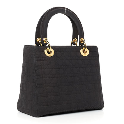 Christian Dior Nylon Cannage Medium Lady Dior Dark Brown 2 of 8