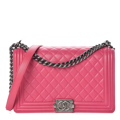 Chanel Lambskin Quilted New Medium Boy Flap Pink 1 of 10