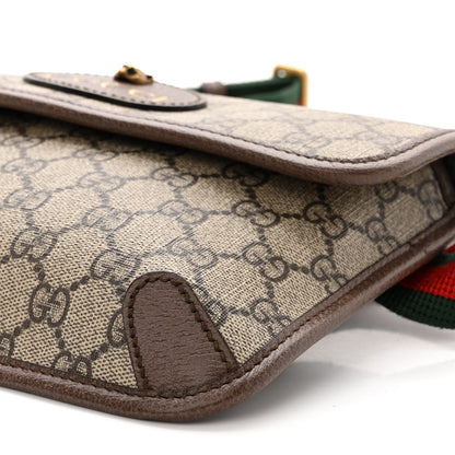 Gucci GG Supreme Monogram Neo Vintage Web Belt Bag Brown 10 of 10